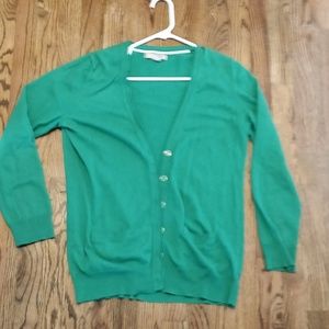 Banana republic Kelly green cardigan